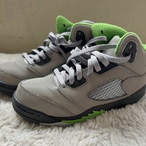 Nike Jordan 5 Retro PS 'Green Bean' 2022  preschool Size 13